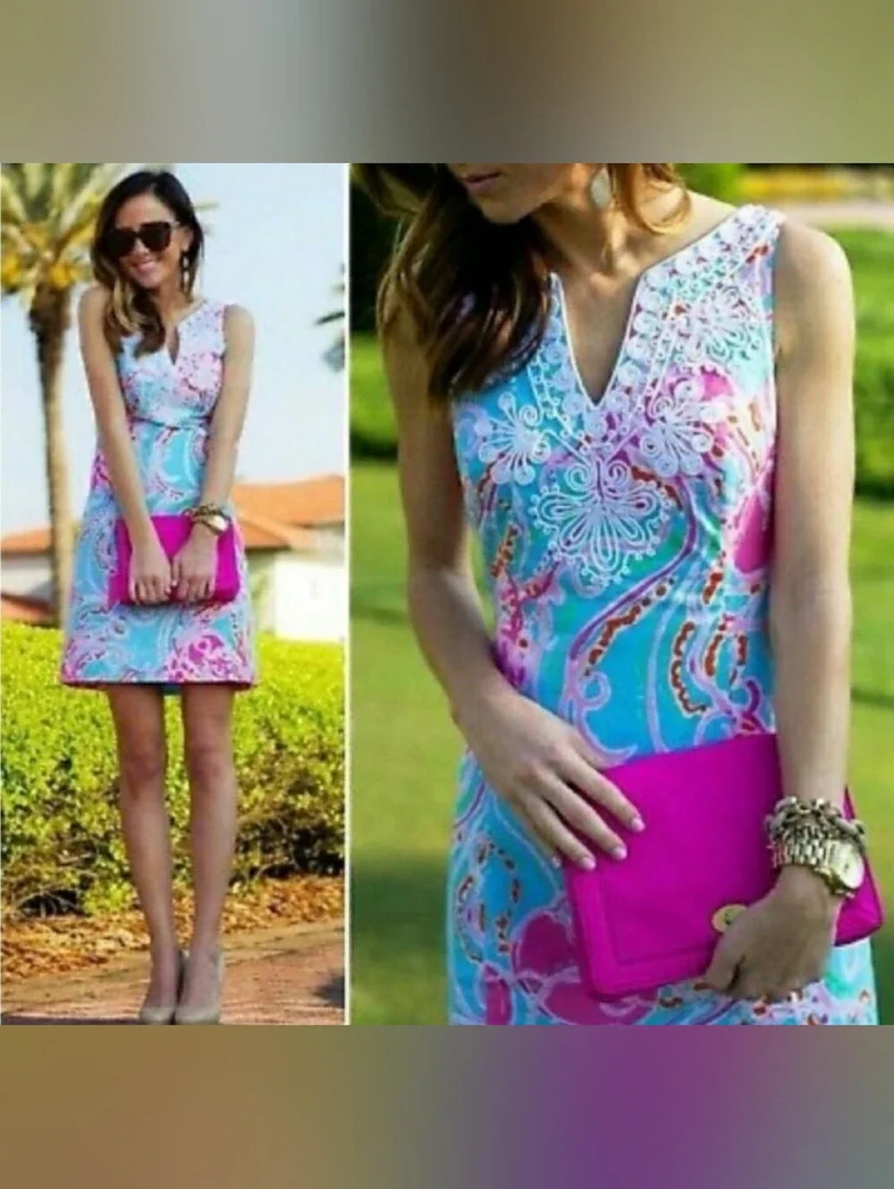 Lilly Pulitzer Jellies Be Jamming Gabby Shift Dress Size 4.